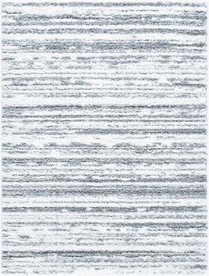 Livabliss Nomadic Turkish Woven Polyester Area Rug with Plush Pile for Living or Dining Rooms Cream, Gray 5'3" x 7' NMC2319-537
