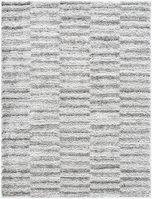 Livabliss Nomadic Machine Woven Polyester Area Rug Plush Pile for Living Room or Dining Space Light Slate, Gr 7'10" x 10' NMC2320-71010