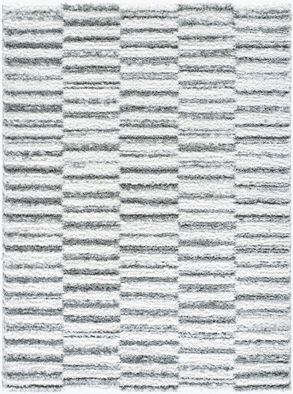 Livabliss Nomadic Machine Woven Polyester Area Rug Plush Pile for Living Room or Home Office Cream, Light Sl 5'3" x 7' NMC2322-537