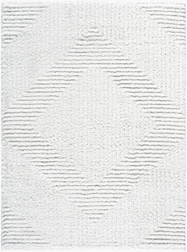 Livabliss Nomadic Collection Plush Polyester Area Rug Turkish Woven for Living and Dining Rooms Cream, Light Sl 5'3" x 7' NMC2326-537