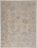 Wendover Eco-Friendly Hand-Knotted Floral Rug - Timeless Vintage Design for Indoor & Outdoor Luxury