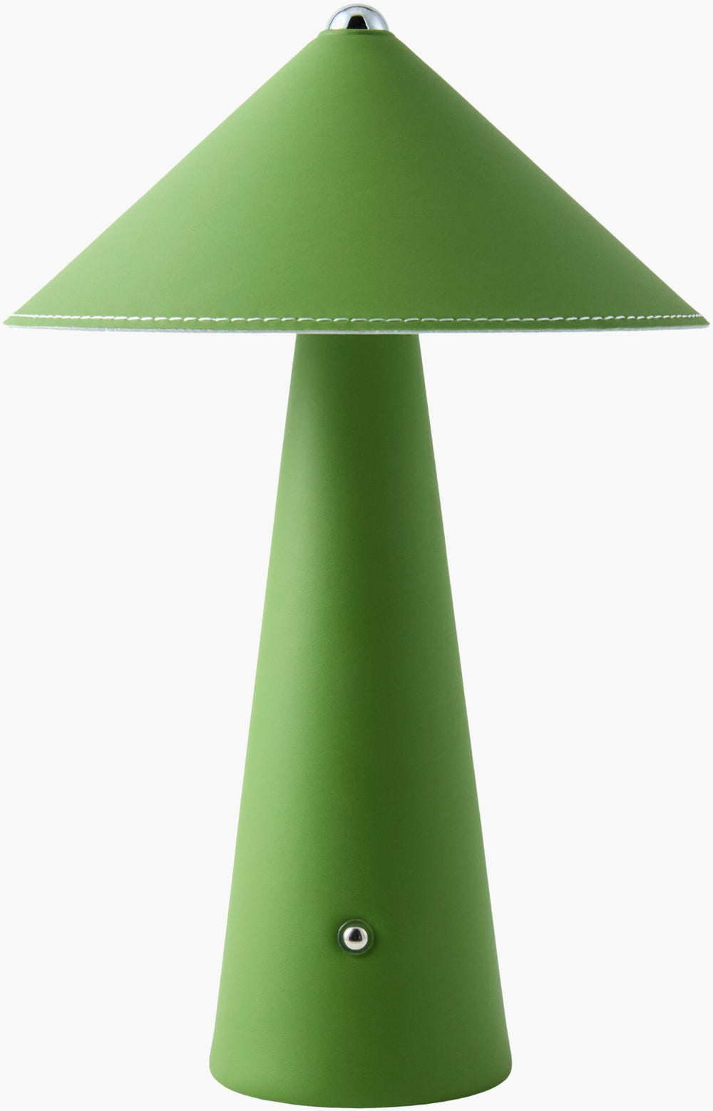 Livabliss Nomelle Cordless Felt and Leather Accent Lamp Mid-century Modern Portable Table Light NMLE-015