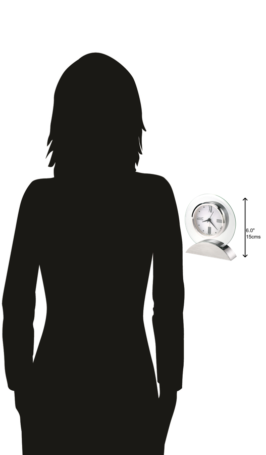 Hekman Furniture 645811 Brayden Tabletop Clock: Elegant Jade Glass Design With Quartz Movement For Quiet Decor  Brayden Alarm Tabletop Clock 645811