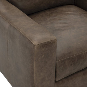 Bernhardt Bernhardt Dawkins Top-Grain Leather Swivel Chair — Plush Cushion, Wide Track Arms, 360° Rotation Comfort 922SLO