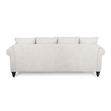 Christopher Knight Home® - Noble House - Manbow Contemporary Fabric Pillowback 3 Seater Sofa With Nailhead Trim