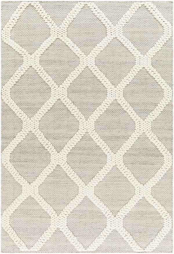 Nina NNA-2300 9' x 12' Handmade Rug NNA2300-912  Ivory, Taupe Surya