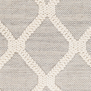 Livabliss Nina Handwoven Wool Blend Runner Rug Scandinavian Modern Style for Hallway or Bedroom Ivory, Taupe 8' x 10' NNA2300-810