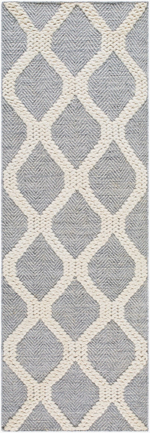 Livabliss Nina Handwoven Wool Blend Runner Rug Scandinavian Modern Style for Hallways Ivory, Medium G 2'6" x 8' NNA2301-268