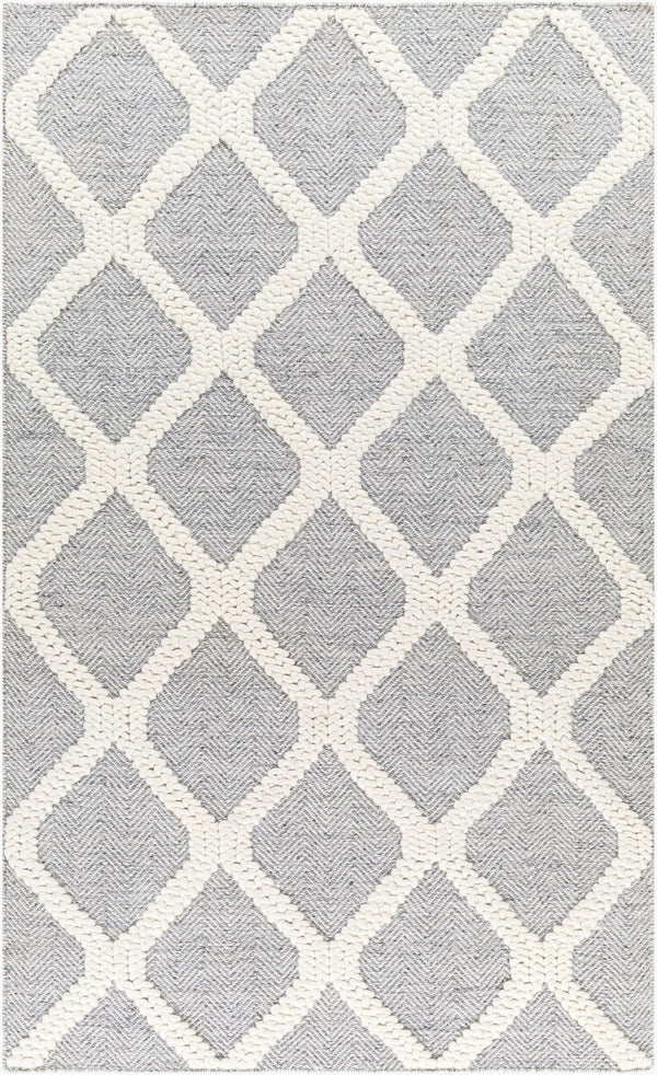 Livabliss Nina Handwoven Wool Blend Runner Rug Scandinavian Modern Style for Hallways Ivory, Medium G 27" x 45" NNA2301-2745