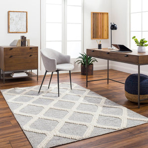 Livabliss Nina Handwoven Wool Blend Runner Rug Scandinavian Modern Style for Hallways Ivory, Medium G 2'6" x 8' NNA2301-268
