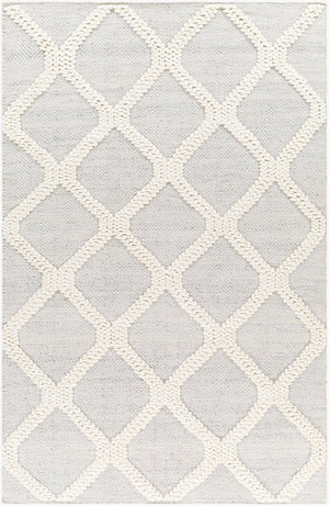 Livabliss Nina Handwoven Wool Blend Runner Rug Scandinavian Modern Style for Hallway or Entryway Silver Gray, Cr 8' x 10' NNA2302-810
