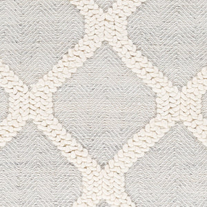 Livabliss Nina Handwoven Wool Blend Runner Rug Scandinavian Modern Style for Hallway or Entryway Silver Gray, Cr 8' x 10' NNA2302-810