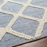 Nina NNA-2303 9' x 12' Handmade Rug NNA2303-912  Blue, Cream Surya