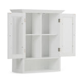 Acadian Double Door Wall Cabinet Pure White B136P158498 Hearth and Haven