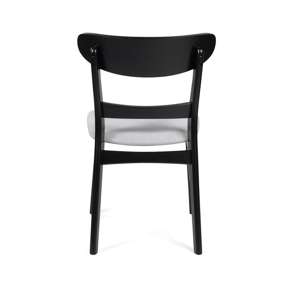 English Elm [video] Rubberwood Dining Chairs Set of 2 Upholstered Mid-century Seats for Modern Homes Light Grey 58915.00LGRY