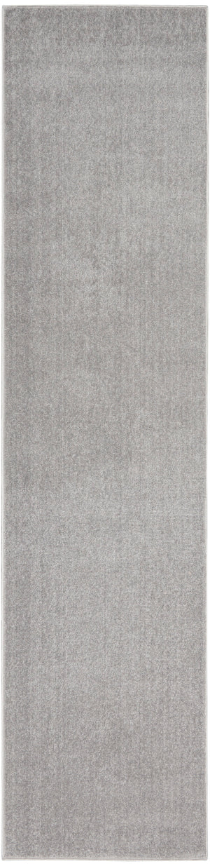 Nourison Essentials NRE01 Machine Made Power-loomed Borderless Design Indoor/Outdoor Outdoor Modern Rug Silver Grey, Silver Grey 100% Polypropylene 99446062376