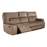 Parker House Parker Living Chapman - Kona Reclining Sofa with Drop Down Console Kona 94% Polyester, 6% Nylon (W) MCHA#834-KON