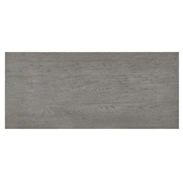 Homelegance By Top-Line Miranda Cornice 1-Drawer Storage Writing Desk Grey Wood