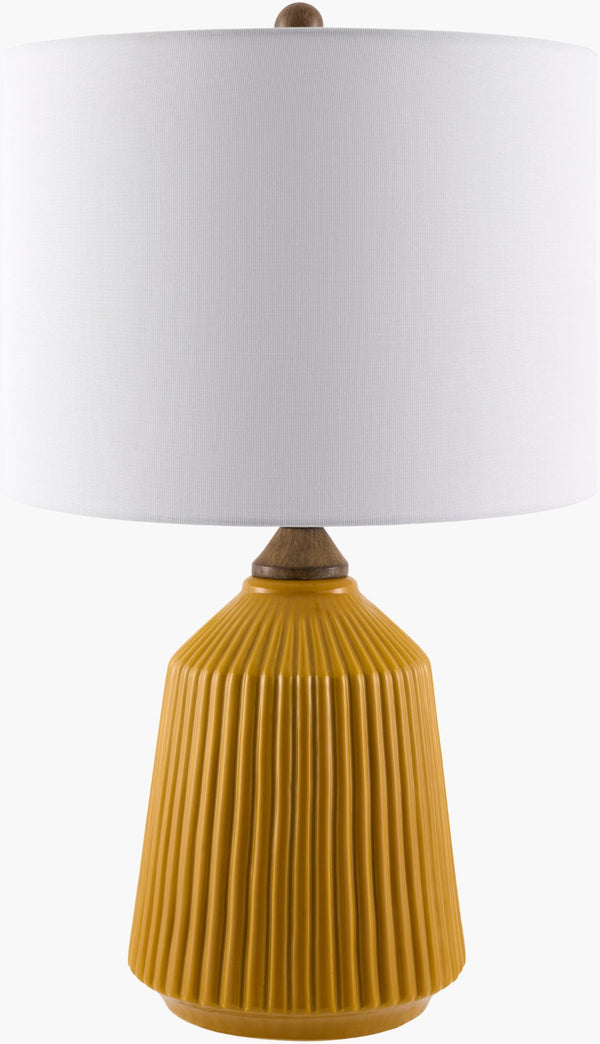 Livabliss Lennon Ceramic Table Lamp with Linen Shade for Ambient Glow in Any Room NNN-005
