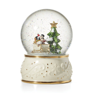 Lenox Mickey Mouse Snow Globe Blue, IVORY PORCELAIN 896328