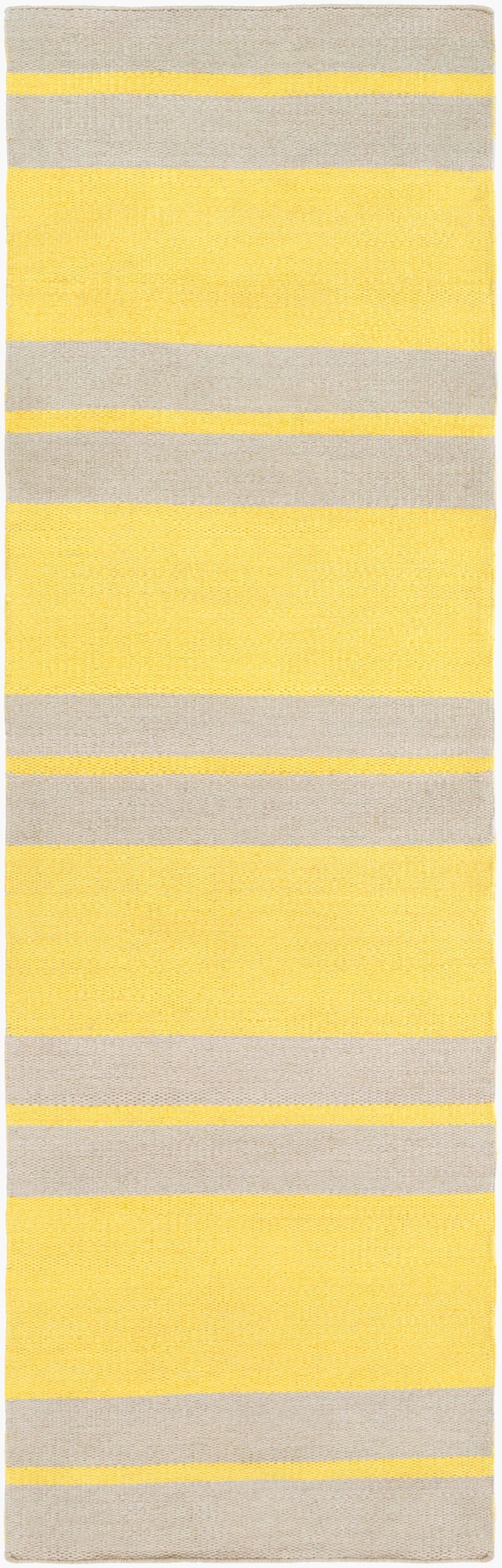 Surya Nantucket 2'6" X 8' Handmade Rug - Modern Durable Design, Natural Charm, Perfect For Any Space Mustard Polypropylene Nnt6001-268