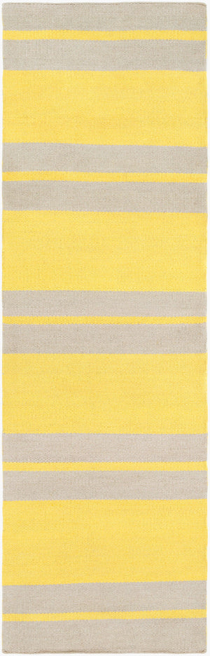 Surya Nantucket 2'6" X 8' Handmade Rug - Modern Durable Design, Natural Charm, Perfect For Any Space Mustard Polypropylene Nnt6001-268