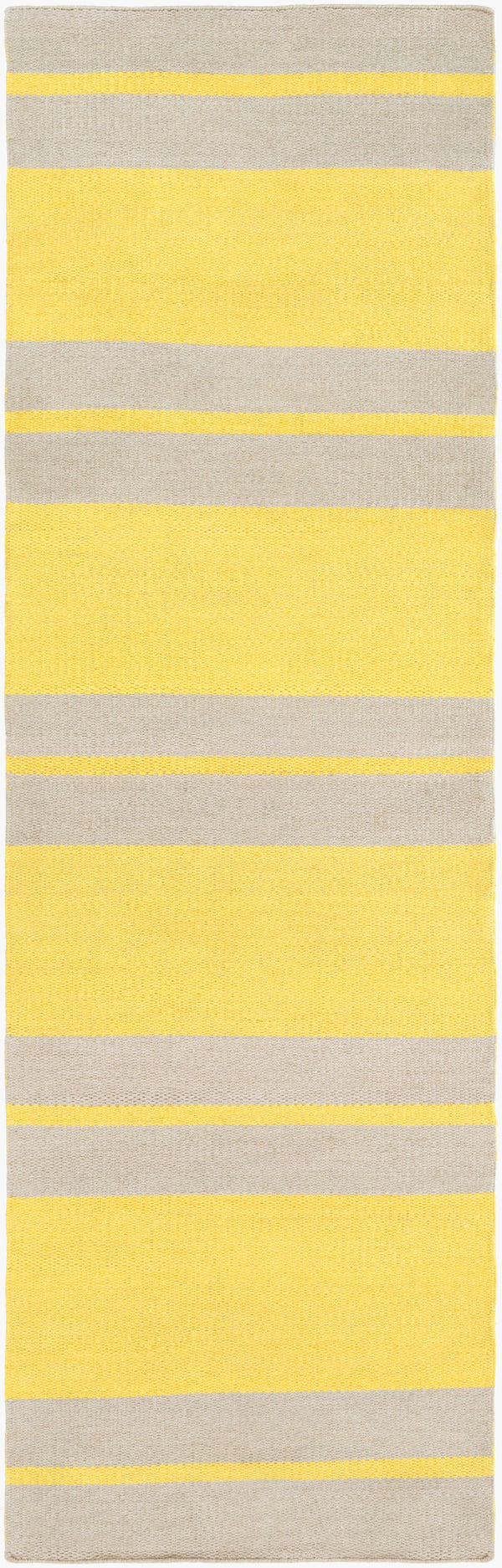 Surya Nantucket 2'6" X 8' Handmade Rug - Modern Durable Design, Natural Charm, Perfect For Any Space Mustard Polypropylene Nnt6001-268