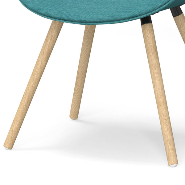 English Elm Malden Mid-Century Bentwood Dining Chair In Turquoise Blue - Stylish Comfort For Any Space! B136P158896