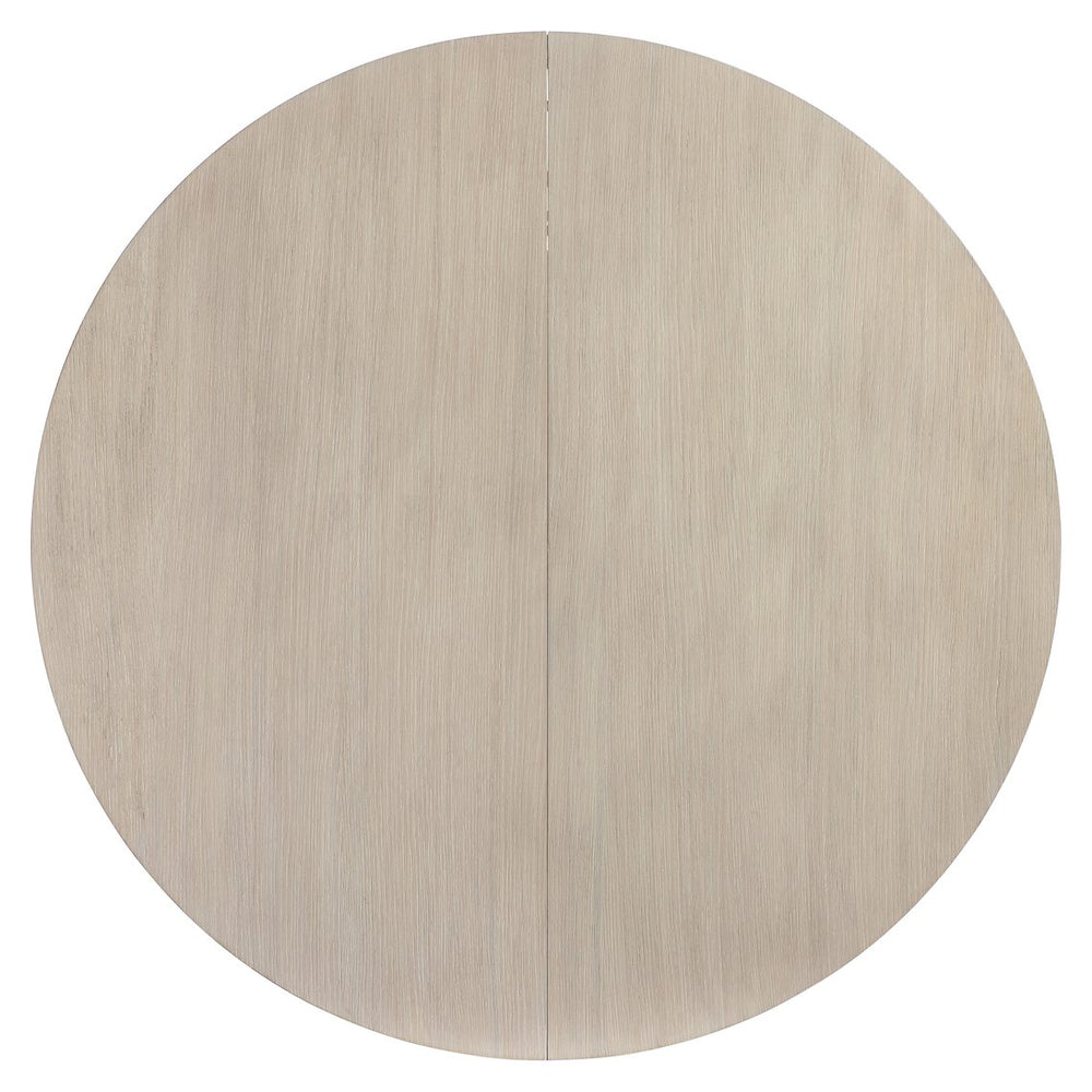 Bernhardt Bernhardt Lucerne Wire-brushed Oak Round Dining Table with Reeded Pedestal Base K2294