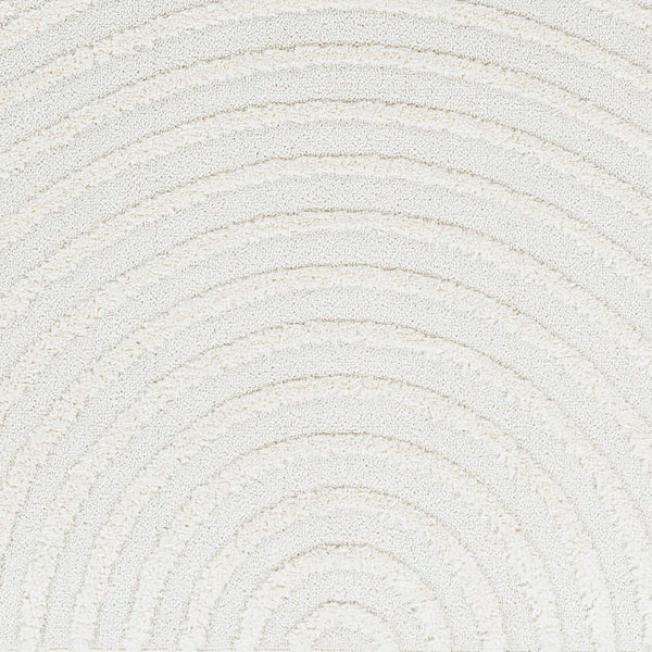 Livabliss Nora Collection High Pile Polypropylene Area Rug with Fringe for Modern Living Spaces Light Gray, Cre 8'10" x 12' NOA2309-81012