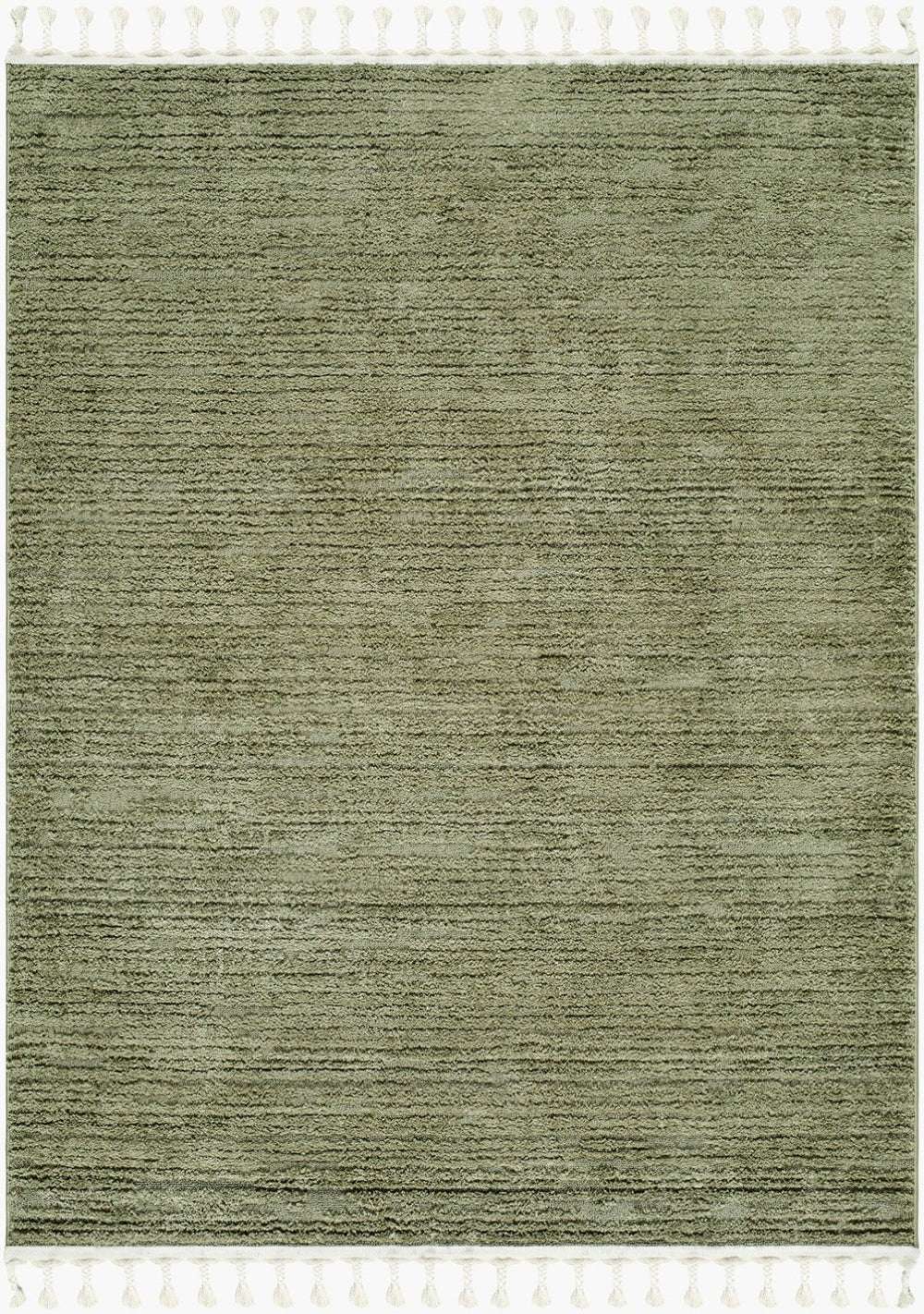 Livabliss Nora Bohemian Global Polypropylene Area Rug with Fringe Plush High Pile Living Room Olive, Dusty Sa 7'10" x 10' NOA2313-71010