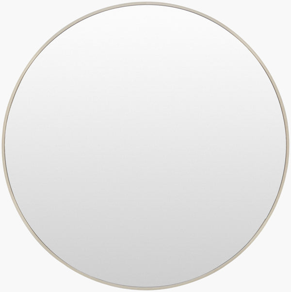 Surya Ceraon 32" Modern Accent Mirror - Sleek Design For Contemporary Decor, Easy Care & Timeless Elegance Frame, Brown Aluminum Noc001-3232