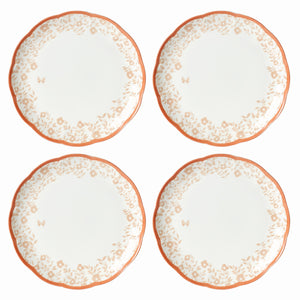 Lenox Butterfly Meadow Cottage Dinner Plates, Set of 4 Multi, WHITE PORCELAIN 894278