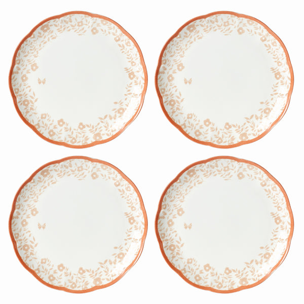 Lenox Butterfly Meadow Cottage Dinner Plates, Set of 4 Multi, WHITE PORCELAIN 894278
