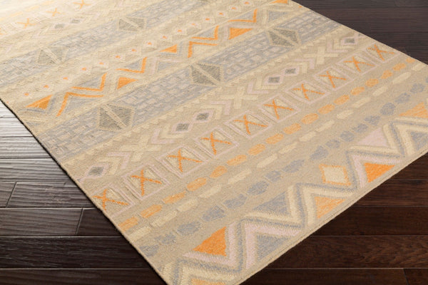 Surya Nomad Handmade Wool Flatweave Runner Rug Global Pattern for Hallway or Entryway NOD104-268