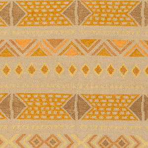 Surya Nomad Nod-108 5' X 8' Handmade Wool Rug – Elegant Global Design For Timeless Home Decor Charm Tan Wool Nod108-58