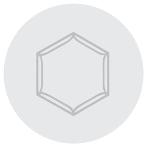 Bernhardt Bernhardt Argent Sculptural Round Dining Table With Hexagonal Stainless Steel Base & 48" Glass Top K1845