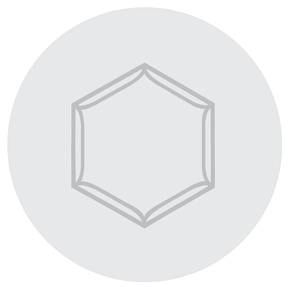 Bernhardt Bernhardt Argent Sculptural Round Dining Table With Hexagonal Stainless Steel Base & 48" Glass Top K1845