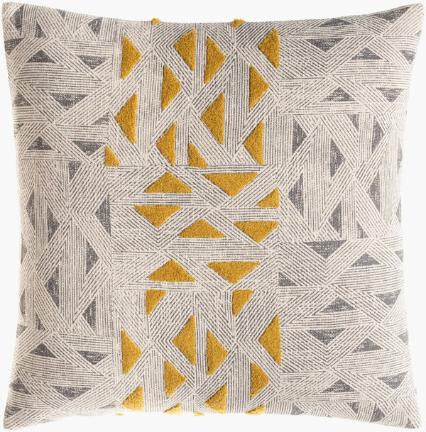 Livabliss Shannon Woven Cotton Accent Pillow Cover Modern Textured Square Sofa Bedroom Layer NON001-1818