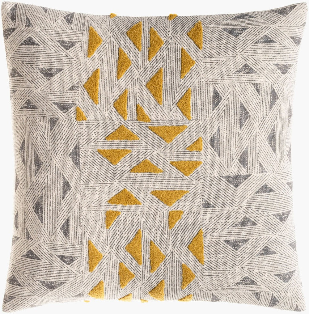Livabliss Shannon Woven Cotton Accent Pillow Cover Modern Texture for Sofa or Bedroom Decor NON001-2020D