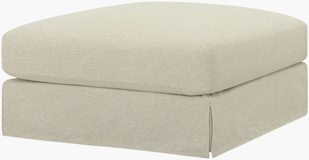 Surya Elenora Square Foam Ottoman Firm Supportive Footrest for Contemporary Living Rooms NORA003-183636