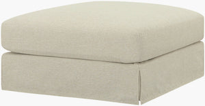 Surya Elenora Square Foam Ottoman Firm Supportive Footrest for Contemporary Living Rooms NORA003-183636