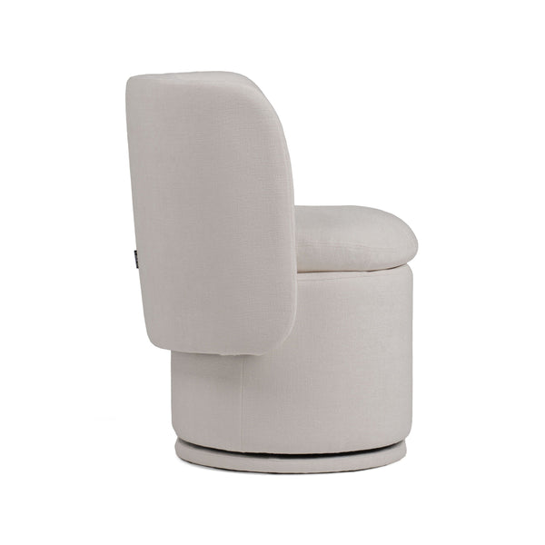 VIG Furniture Divani Casa Norris - Modern Ivory Fabric Swivel Dining Chair VGKK-KF.Y2138-IVY