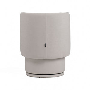 VIG Furniture Divani Casa Norris - Modern Ivory Fabric Swivel Dining Chair VGKK-KF.Y2138-IVY