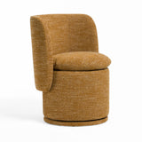 VIG Furniture Divani Casa Norris - Modern Mustard Fabric Swivel Dining Chair VGKK-KF.Y2138-MUS