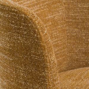 VIG Furniture Divani Casa Norris - Modern Mustard Fabric Swivel Dining Chair VGKK-KF.Y2138-MUS