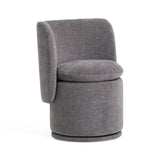 VIG Furniture Divani Casa Norris - Modern Dark Grey Fabric Swivel Dining Chair VGKK-KF.Y2138-DGRY