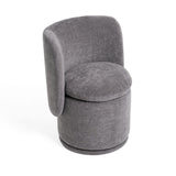 VIG Furniture Divani Casa Norris - Modern Dark Grey Fabric Swivel Dining Chair VGKK-KF.Y2138-DGRY