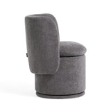 VIG Furniture Divani Casa Norris - Modern Dark Grey Fabric Swivel Dining Chair VGKK-KF.Y2138-DGRY