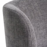 VIG Furniture Divani Casa Norris - Modern Dark Grey Fabric Swivel Dining Chair VGKK-KF.Y2138-DGRY